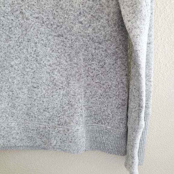 Tek Gear Heavy Fleece Gray Pullover with Mask Turtleneck Size Large - Picture 3 of 10